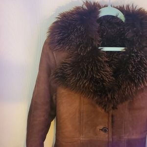 Ireland suede fir coat